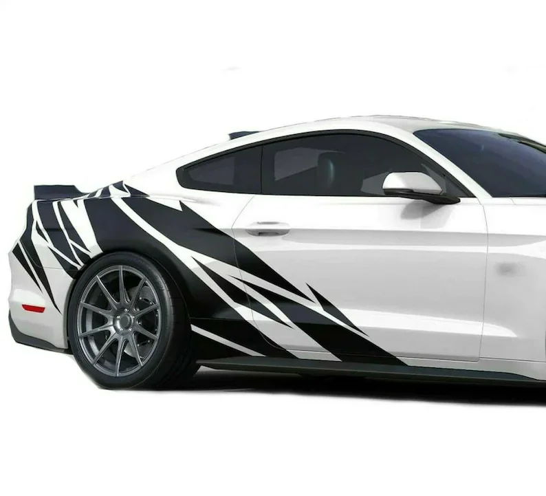 X2-62x47 in - MUSTANG Side геометрический спортивный дизайн графическая наклейка 2001 2022 |