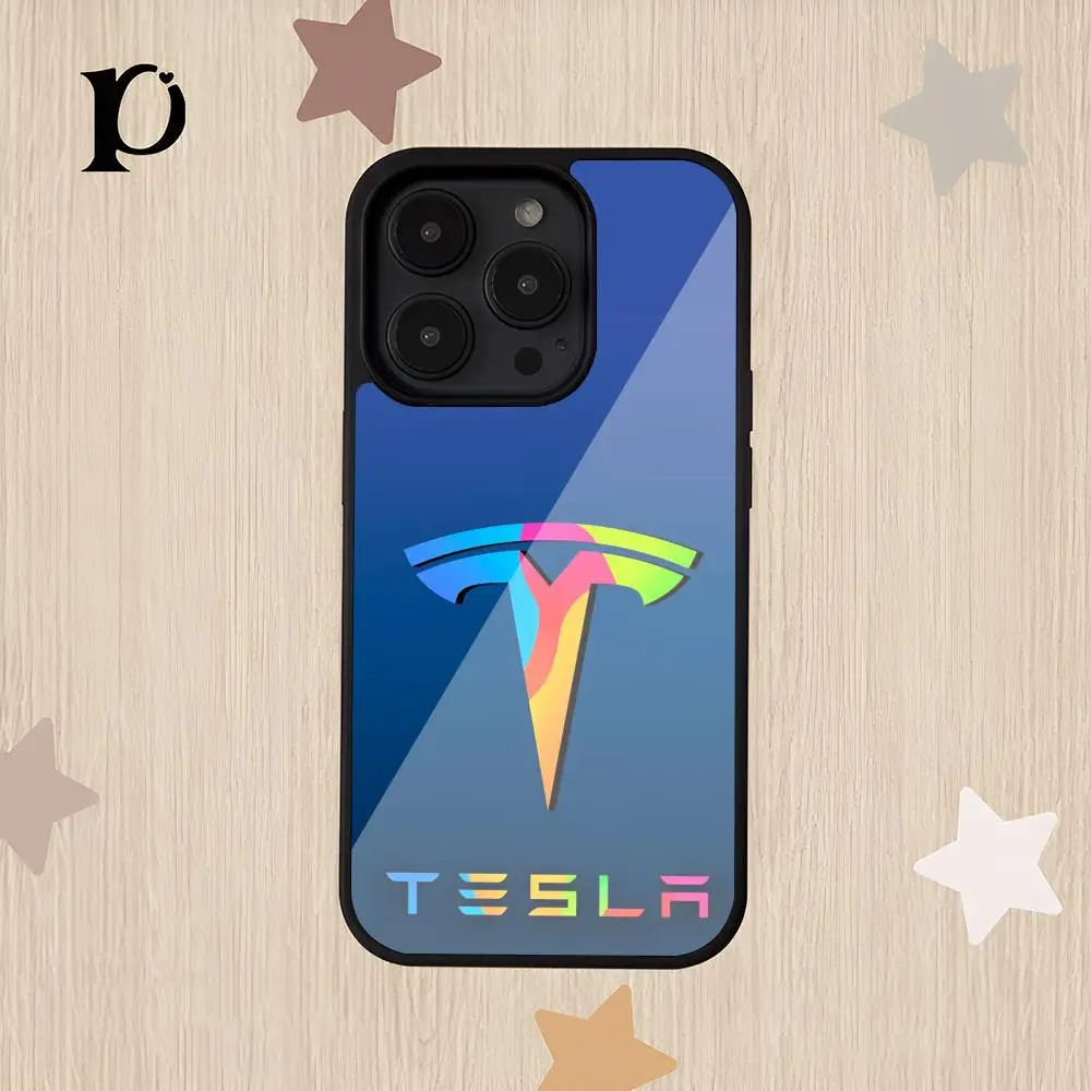 Это автомобиль для T-Teslas Logo MAISTO Коврик мыши ПК + чехол из ТПУ Iphone 16 15 14 13 11 12 Pro Max Xr X Xs