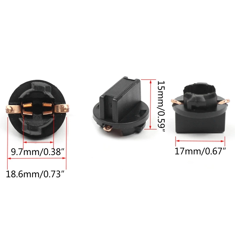 Базовая автомобильная розетка T10 с поворотным замком W5W вилка кластера приборной