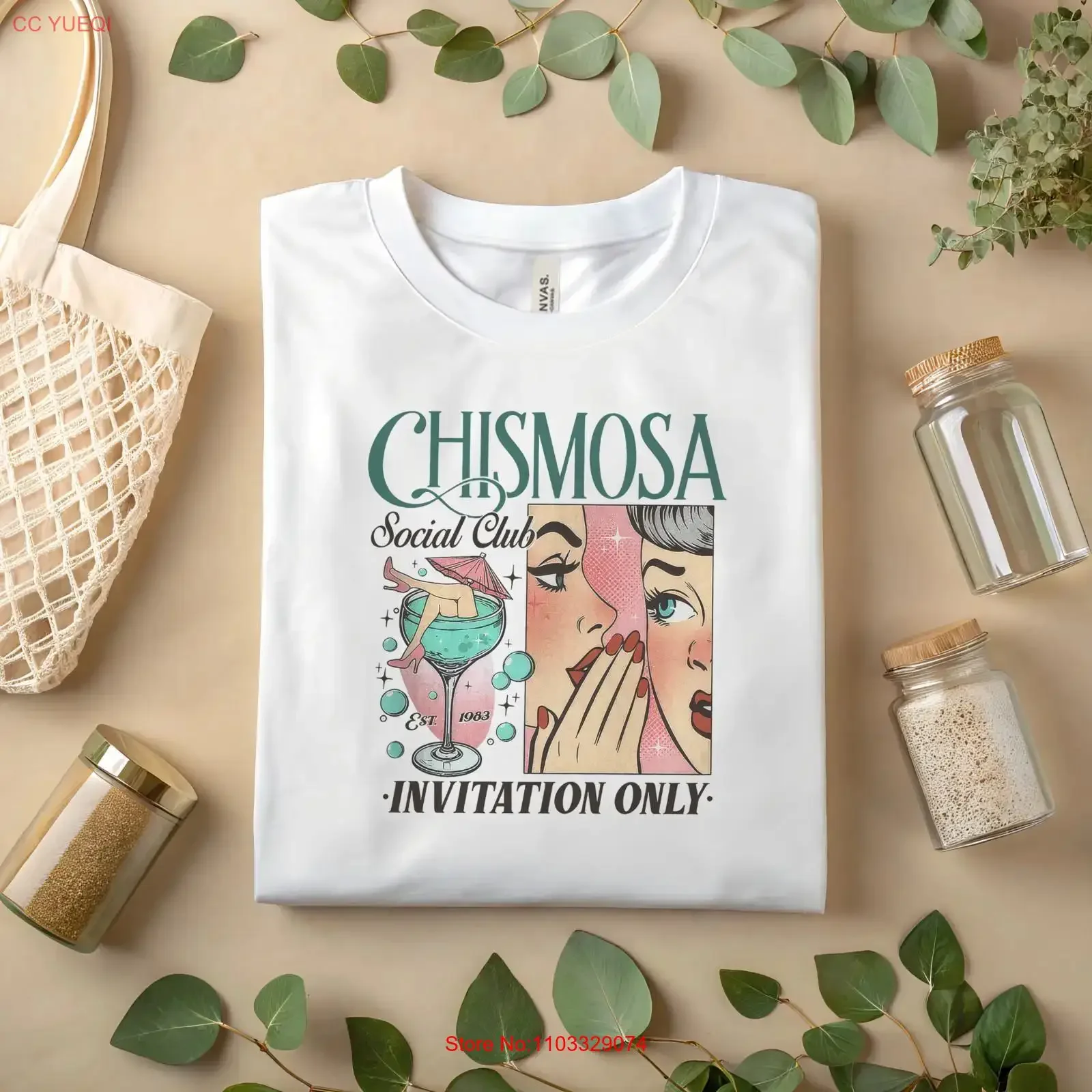 Фото Футболка CHISMOSA Social Club в стиле ретро, с забавным принтом, винтажная, стильная, унисекс, дышащая, повседневная, слегка состаренная, A18 №1