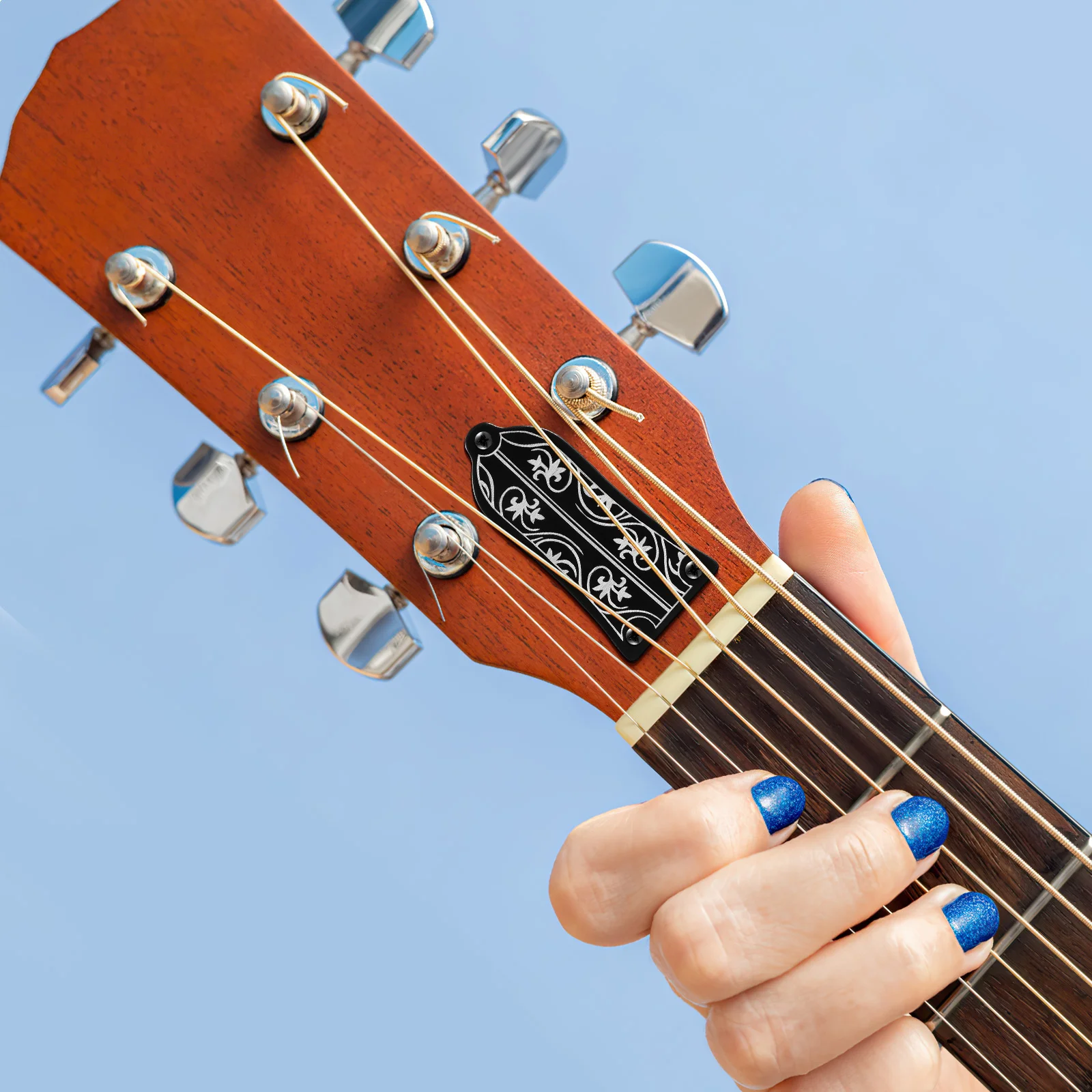 GR34 Чехол в форме анкерного стержня для электрогитары (черный) Крышка гитары