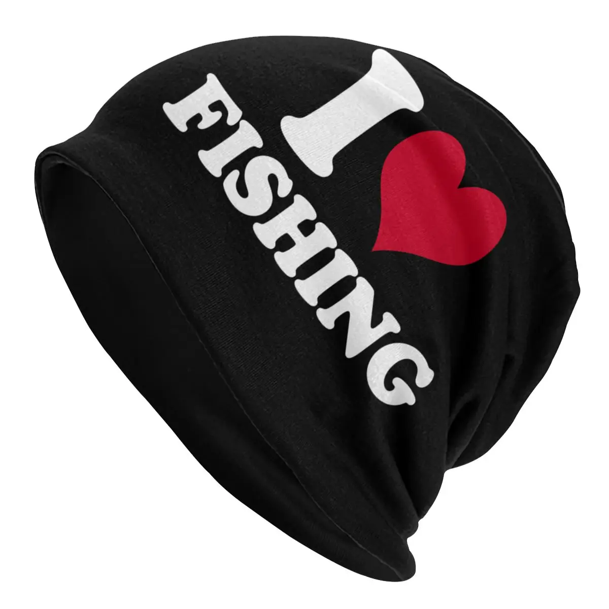 I Love Fishing Beanies Caps For Men Women Unisex Street Winter Warm Knitted Hat Adult Fisherman Fish Bonnet Hats