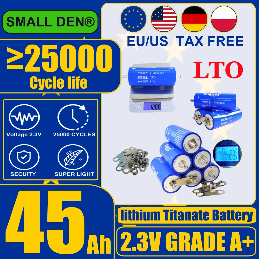 Литиевая батарея-Titanat-Akkus 10C для обзора Stromzellen-батарея DIY 12 В 24
