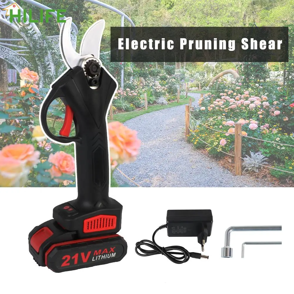 

Tree Branch Pruner Garden Tool 30mm Cutting Diameter Electric Pruning Shears With 2 Rechargeable Batteries Cordless Professional
