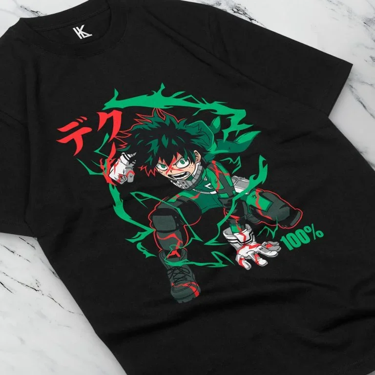 Remera de Deku v9 Винтажная специальная футболка унисекс рубашка с аниме мягкая всех