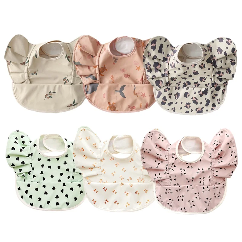 Waterproof Baby Bibs Burp Cloths  Feeding  for Children Cartoon Stuff  Girl Boy Accessories  Eating Kids Scarf