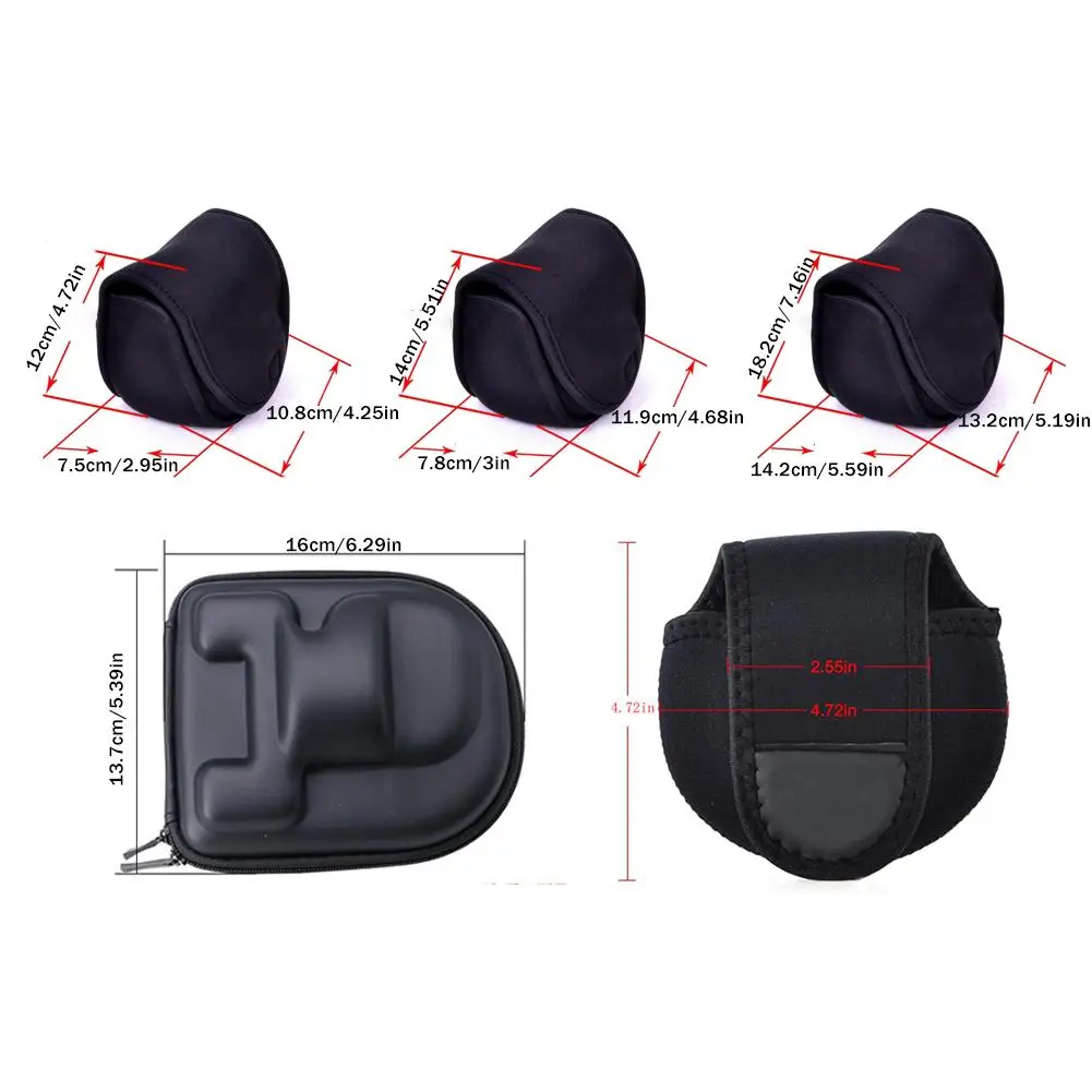 Luya защитный чехол для хранения рыбного колеса коробка колес с каплей воды сумка