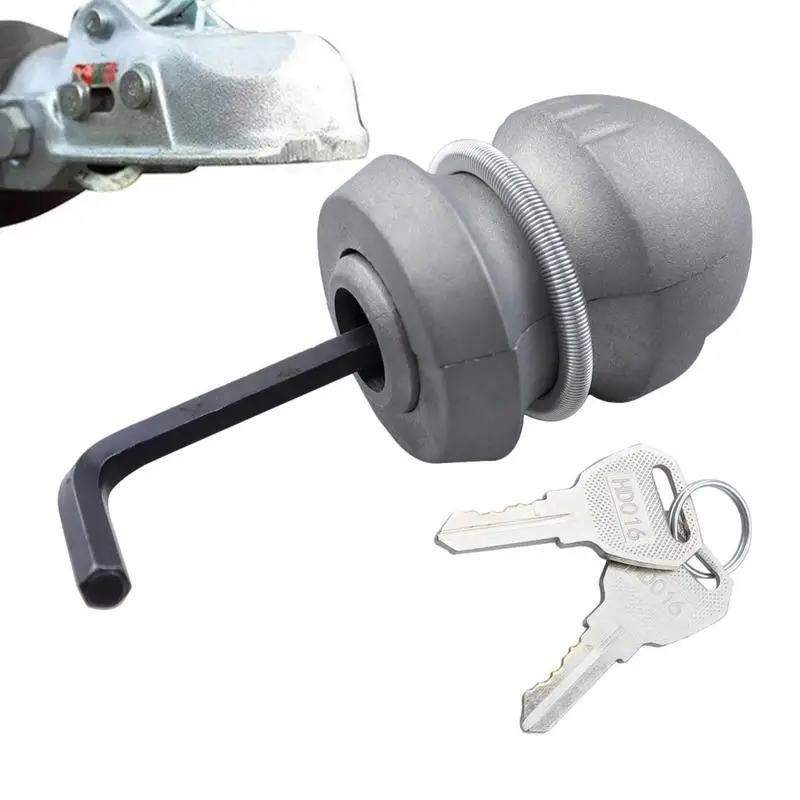 

Trailer Hitch Coupler Lock Anti-Theft Connector Ball Lock Multi-Purpose Connection Supplies For Boats Caravans And Trailers