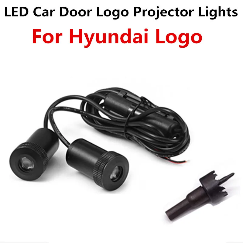 

Лазерный проектор, 2 шт., лампа для дверсветильник автомобиля Hyundai i40 i30 i20 I10 ix35 ix20 ix25 Sanata Tucson Kona Creta Hyundai