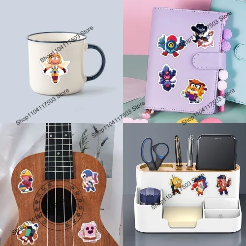 Классические наклейки с изображением мотоцикла цвет в ассортименте