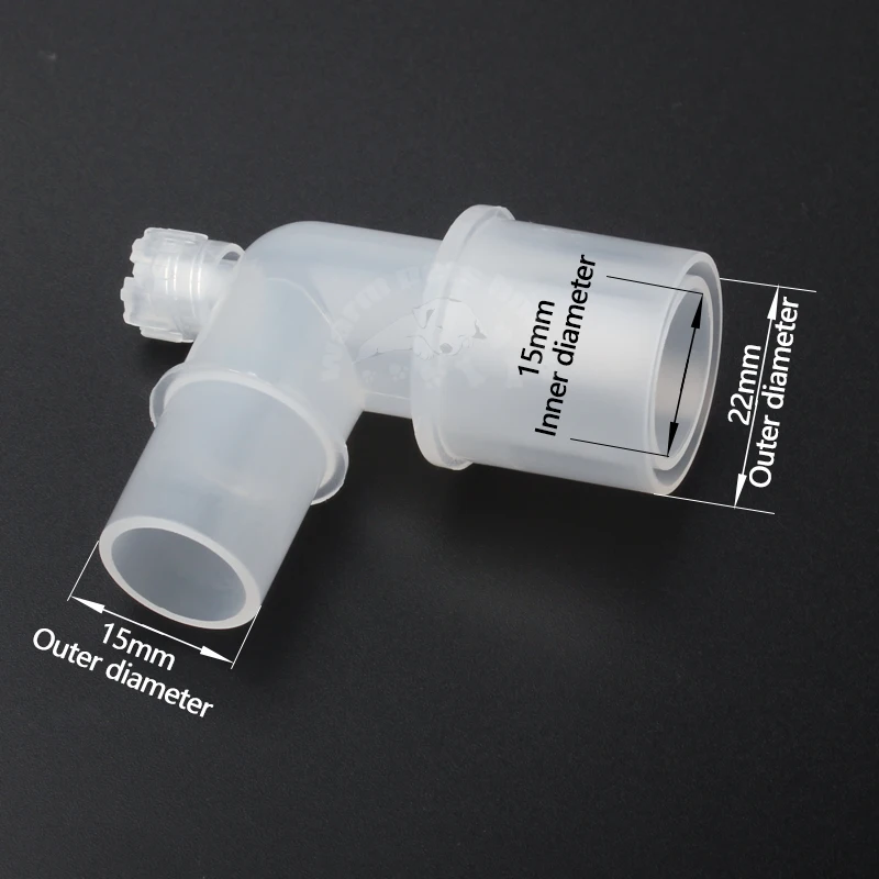 

Соединитель шланга для анестезии белый пластик