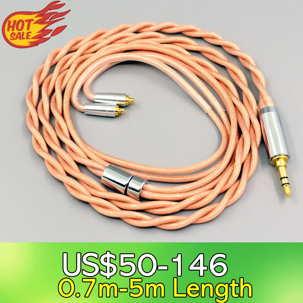 Type6 756 core Shielding 7n Litz OCC Earphone Cable For AKG N5005 N30 N40 MMCX 2 core 2.8mm LN007971
