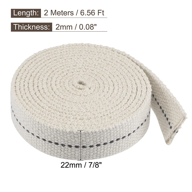 

UXCELL Плоский хлопковый фитиль для керосиновой лампы 2 метра