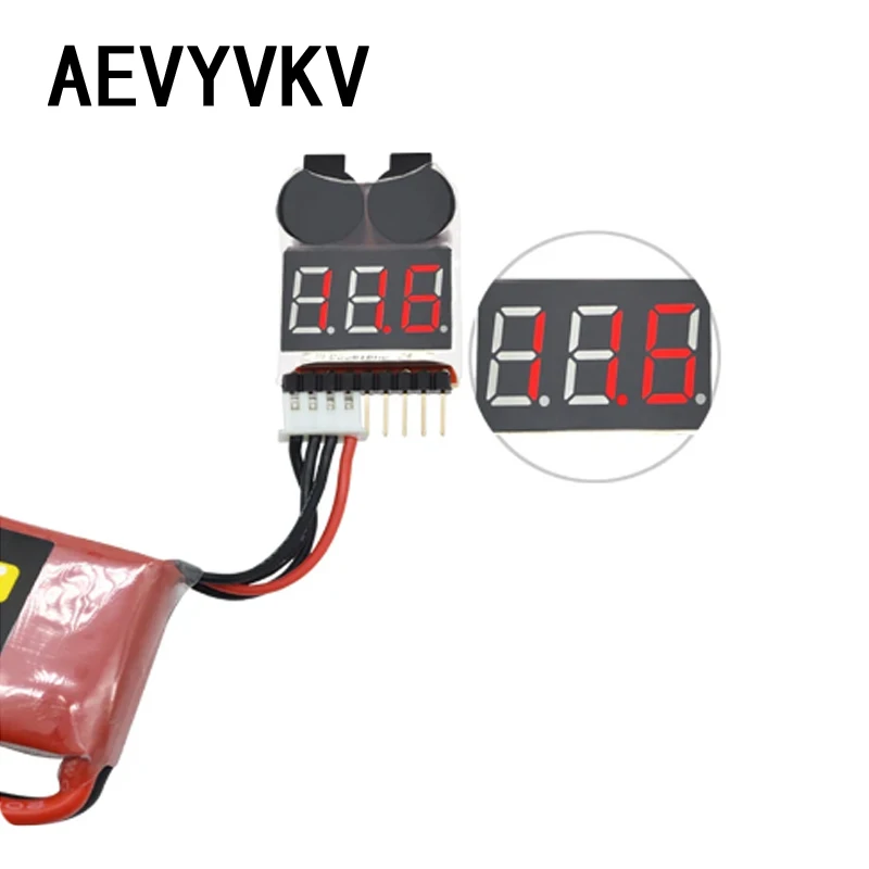 Новый индикатор 1-8S Lipo Li-Ion Fe напряжения батареи 2 в 1 тестер низкого Звуковой