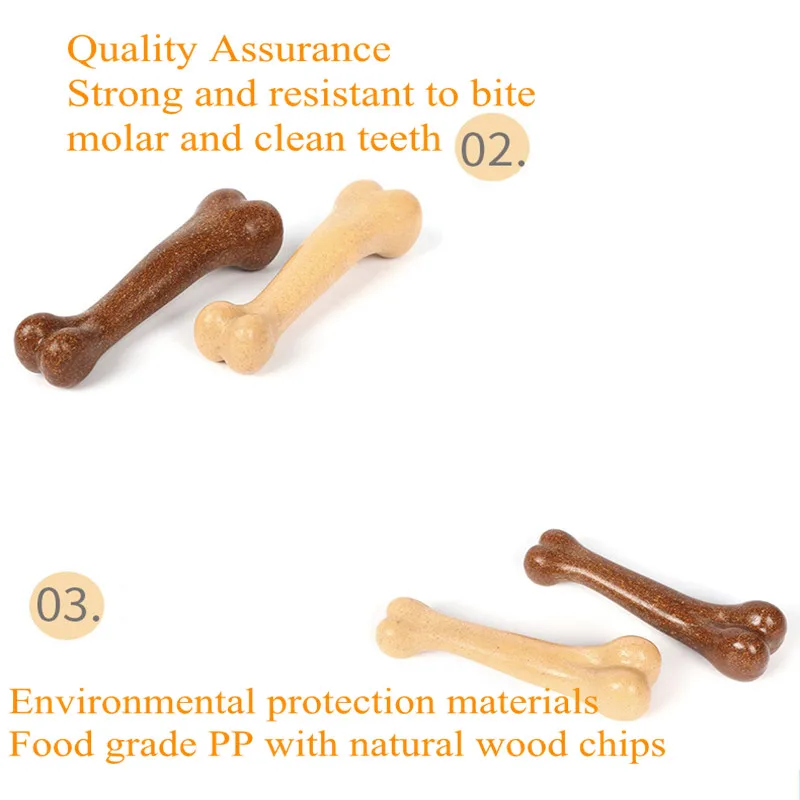 1PC Indestructible Dog Bone Natural Non-Toxic Anti-bite Puppy Toys for Small Medium Large Pet Chew Game Dental Care Stick | Дом и сад