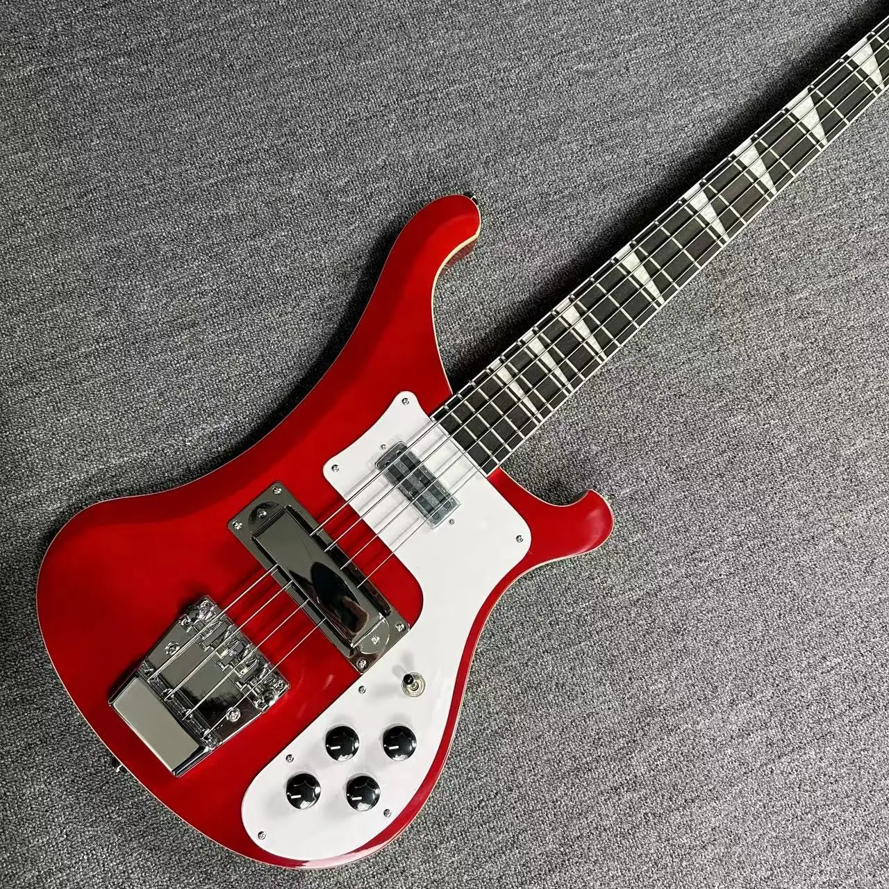 Электрогитара Rickenbacker 4003 бас-гитара корпус из липы прозрачный красный цвет гриф