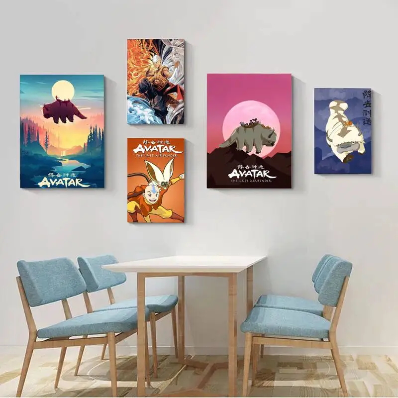 

Babaite Avatar The Last Airbender Posters Vintage Room Home Bar Cafe Decor Posters Wall Stickers
