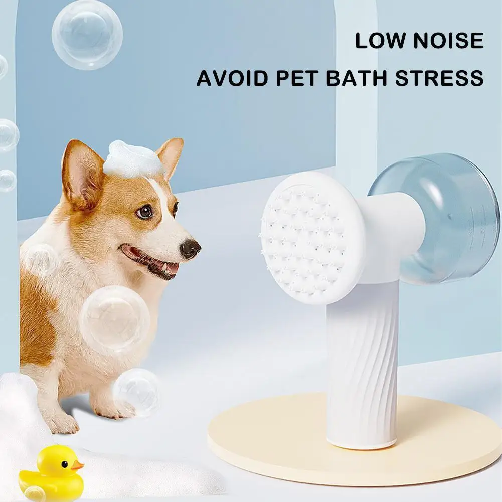 

Pet Automatic Bubble Machine Bath Gel Bubble Machine Supplies Dog Brush Bubble Bath Cat Machine And Bath Massage Liquid Bat P3M5
