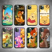 bambi winnie phone case for iphone 13 12 11 pro max mini xs max 8 7 6 6s plus x 5s se 2020 xr cover