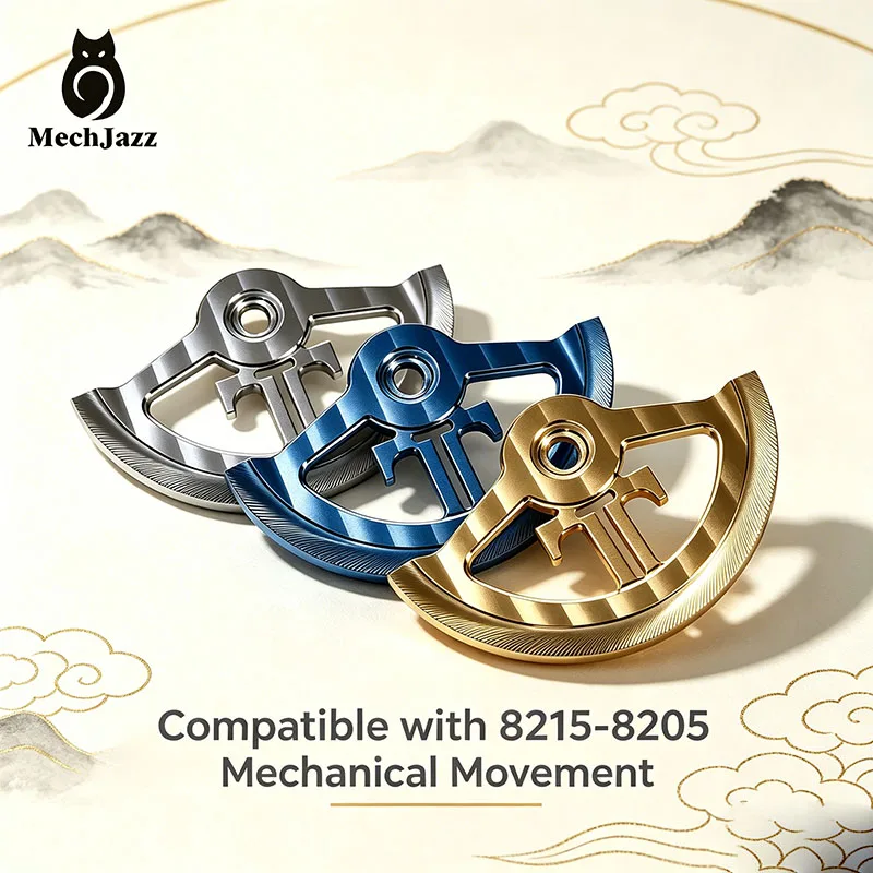 Фото Т-образный осциллирующий ротор MechJazz, совместимый с механизмом Miyota 8215/8205, запасные части для часов №3