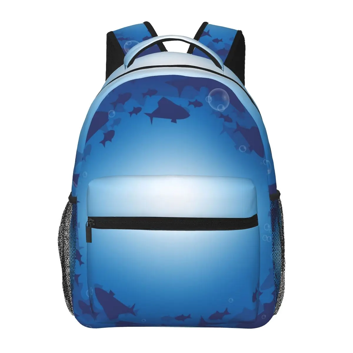 Women's Backpack Barracuda Fish Together In Deep Water School Bag for Men Lady Travel Bag Casual School Backpack