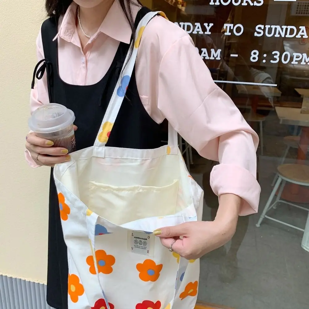 

Eco Bag Shopping Books Bags Storage Bag For Students Women Handbags Tote Bag Women Shoulder Bags Korean Canvas Bag
