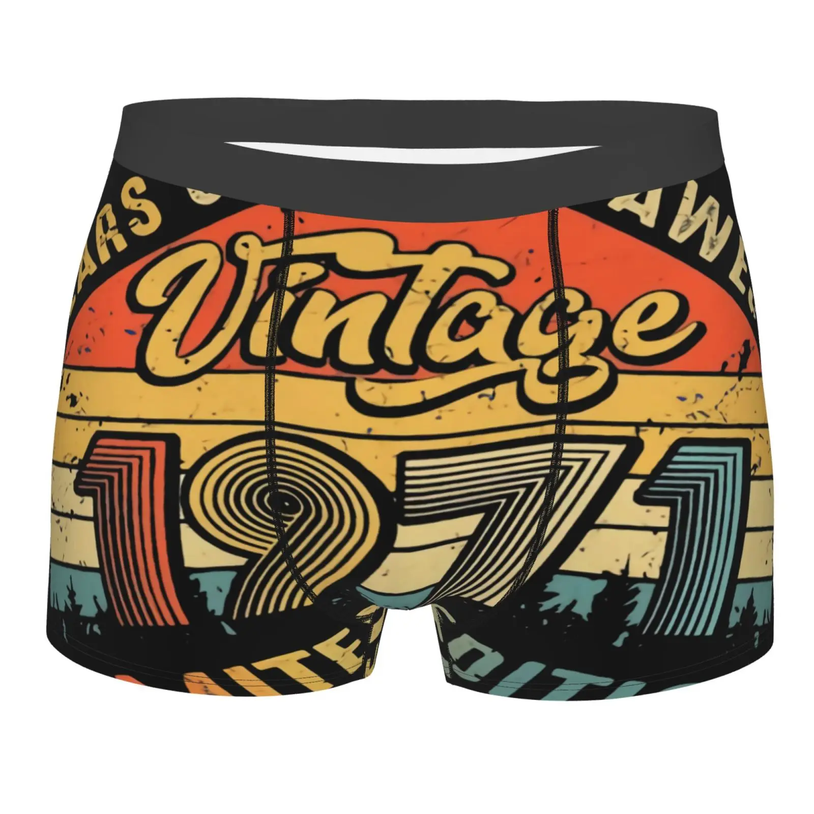 

Мужские трусы-боксеры, красные трусы-шорты для девочек, подарочное нижнее белье на 50-й день рождения, 1971