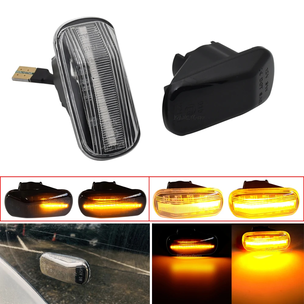 

For Honda Accord Civic CR-V HR-V Odyssey Dynamic LED Side Marker Lights 12V Flowing Turn Signal Light Side Repeater Lamp Blinker