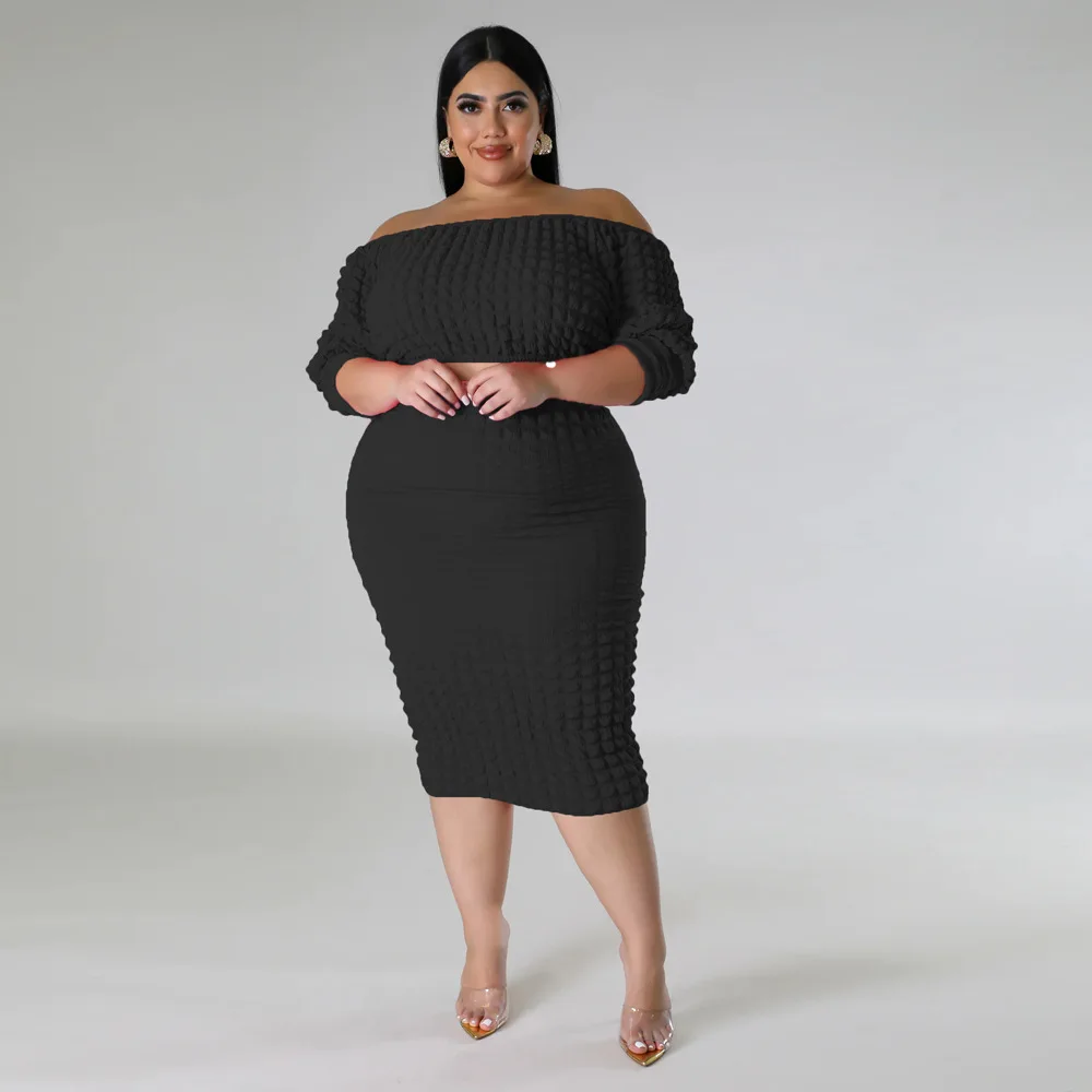 Plus Size Two Piece Dresses Plaid Chic And Elegant Cloth Casual Cheap Luxury Ladies Dresses Summer Sale Outfit For Women 2023