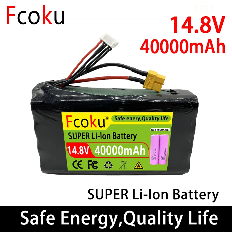 

18650 UAV Lithium Ion 4s4p 14.8v 40ah Battery, Applicable To All Kinds Of Remote Control Aircraft XT60+5P