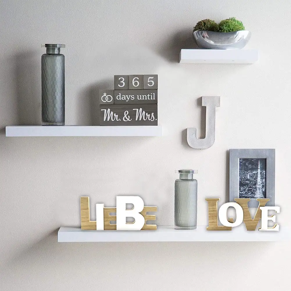 

【 Ready Stock 】Wooden Ornaments English Alphabet Love Creative Decorative Sign Rustic Style Wedding Gift For Home Decoration