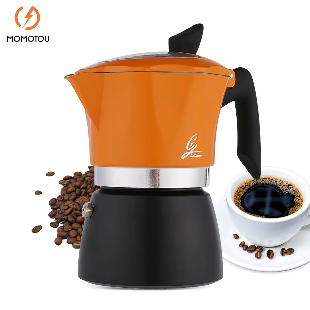 

Moka Pot Italian Coffee Machine Espresso Aluminum Geyser Coffee Maker Kettle Latte Stove Classic Coffeeware Barista Accessories