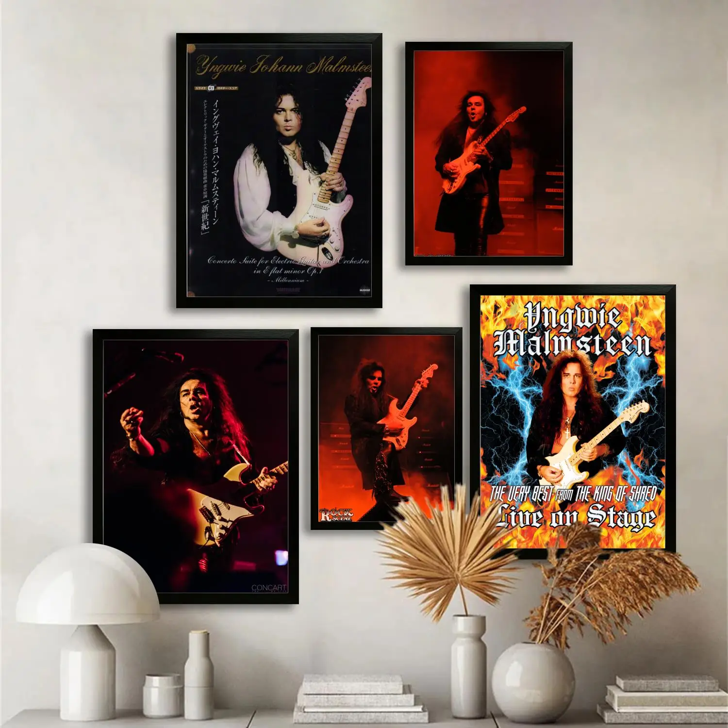 Единwie Malmsteen гитариста холст художественный постер и настенное искусство печать