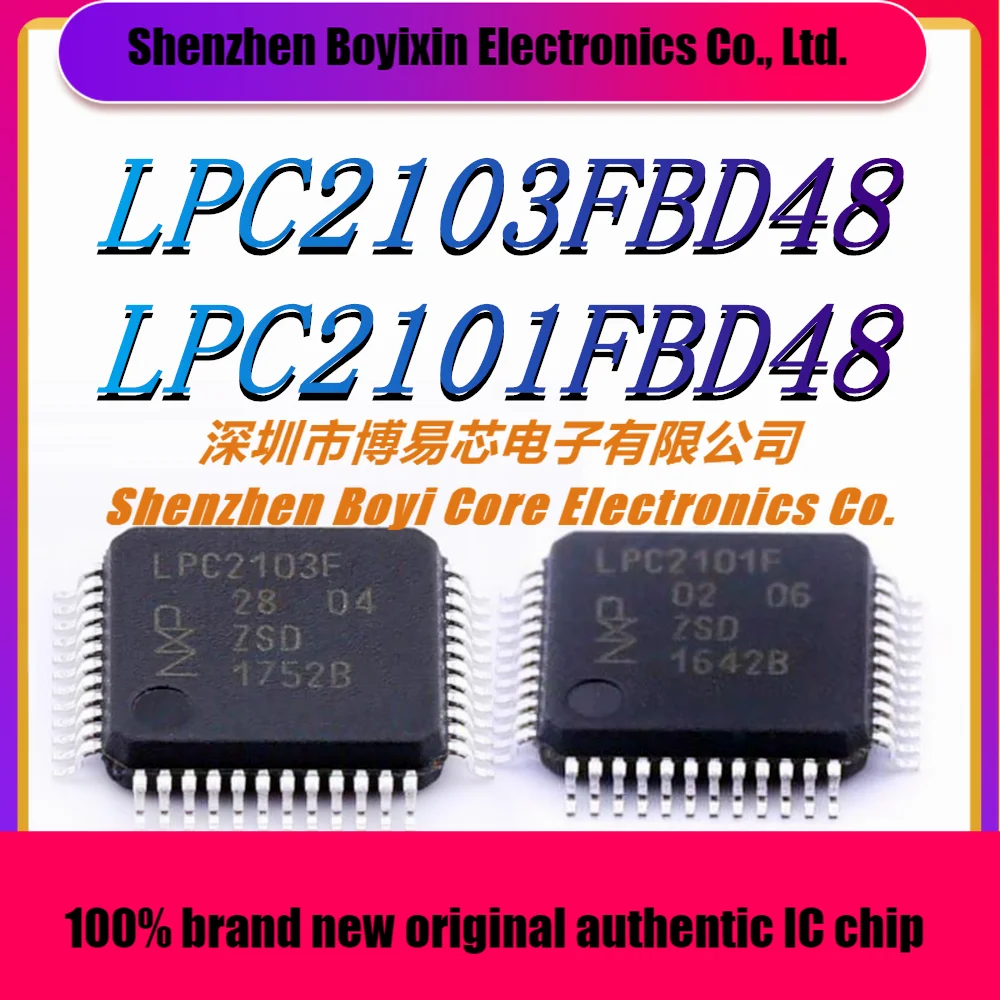 LPC2103FBD48 LPC2101FBD48 посылка: LQFP-48 оригинальный аутентичный микроконтроллер (MCU/MPU/SOC) IC Chip