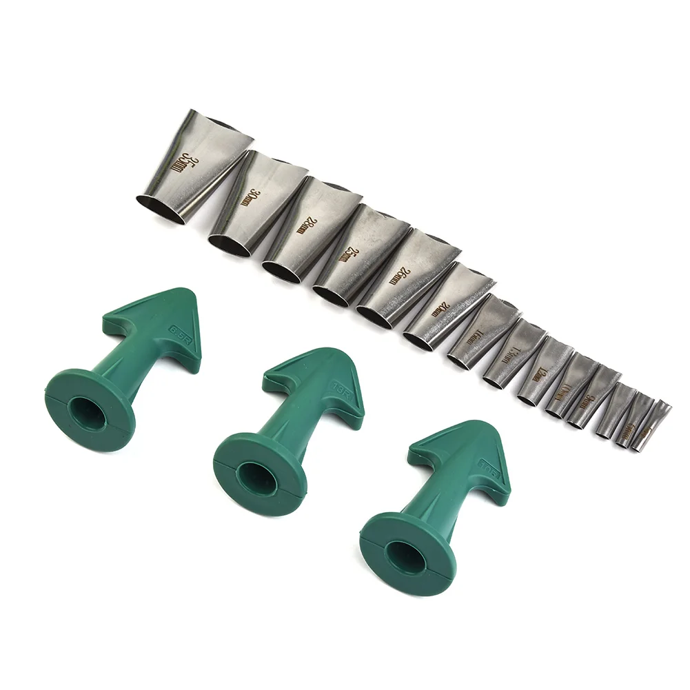 

Sealant Nozzle Caulking Dressing Finisher Hand Anti-corrosion Kit Muzzle Rust-resistant Scraper Seal 17PCS 45°
