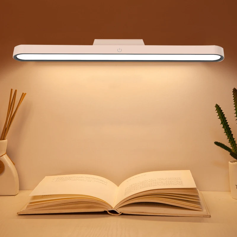 

Hanging Magnetic Table Lamp Desk Lamp USB LED Office Rechargeable Stepless Dimming Bedroom Night Lamp Reading Light