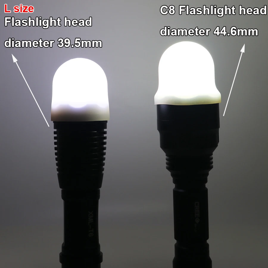 Силиконовый эластичный абажур-рассеиватель фонарика для 20 5–24 мм Sofirn SP31 SP32A Convoy S2+