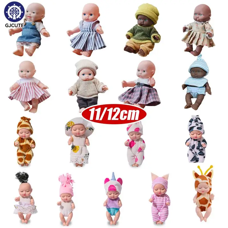 

1pcs Kawaii 12cm Simulation Rebirth Dolls Toy Mini Cute Sleeping Baby Series Doll Cartoon Animal Toy for Kids Birthday Gift 11cm