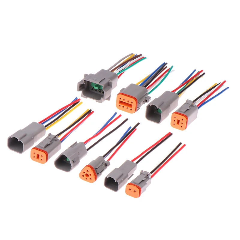 1 комплект DT06-2S/DT04-2P 3P 4P 6P 8P мужская и женская розетка DT водонепроницаемый