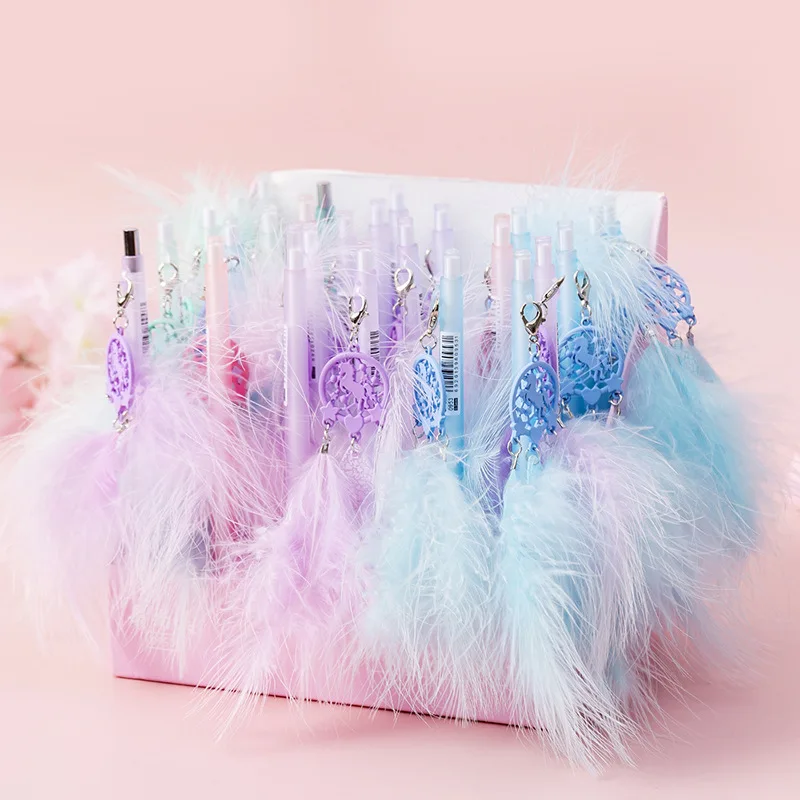 

0.5mm Dreamcatcher Feather Automatic Pencil Kawaii Plastic Mechanical Pencils for Girl Kids Gifts Student Supplies Stationery