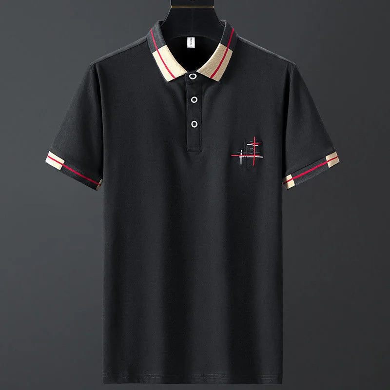 High-end Brand 2022 New Polo Shirt Mens Short Sleeve T-shirt Summer Leisure Korean Fashion Shirt Collar Paul Shirt Mens Clothe