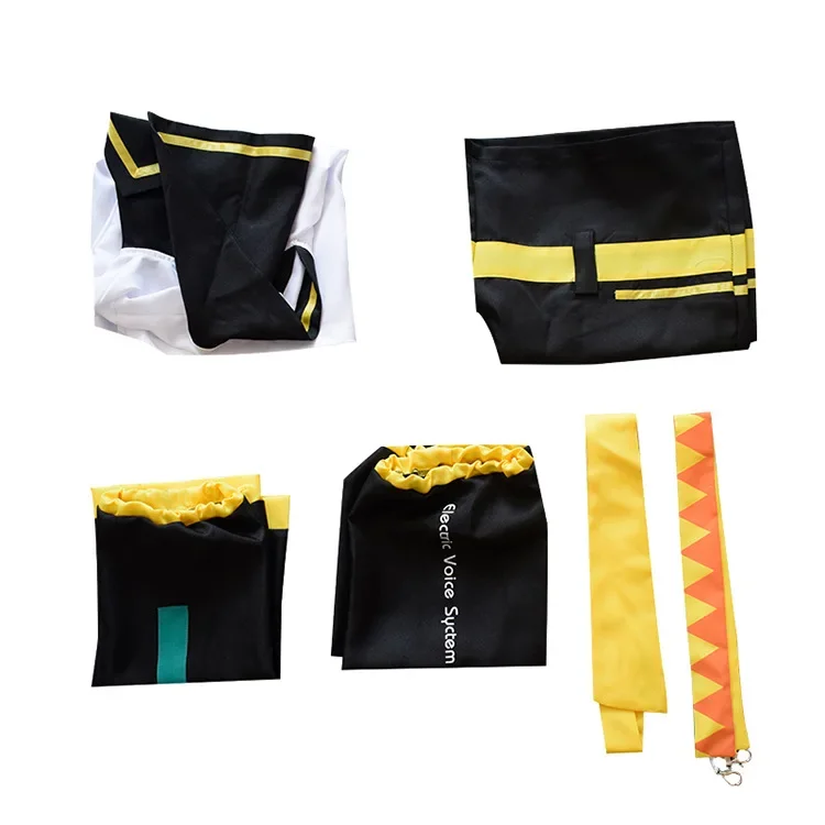 Аниме Рин Лен униформа для косплея платье на Хэллоуин костюмы топы + шорты