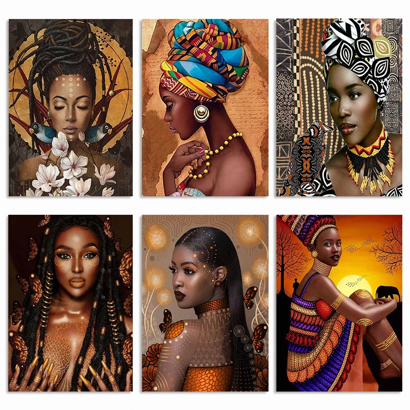 

Алмазная живопись «сделай сам», Новые поступления, Африканская женщина, бриллиантовая вышивка, вышивка крестиком, блестящее украшение Mk222