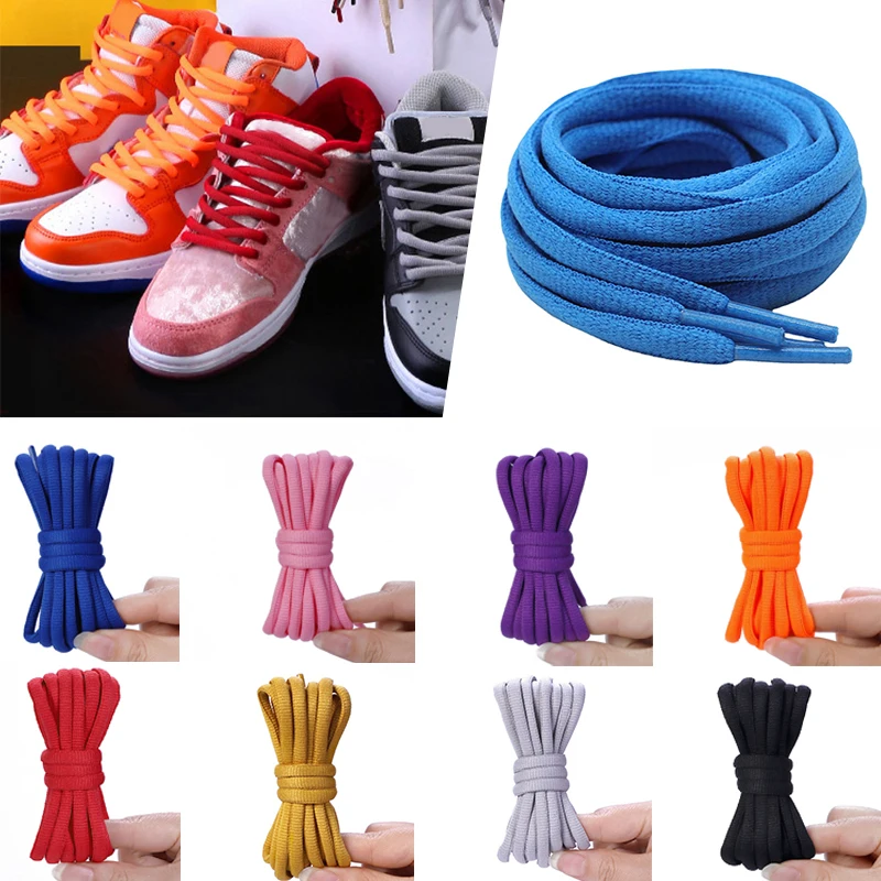 

140/160/180cm Long of Round Shoelaces Shoe Strings Shoe Laces Cord Ropes for Boots Sneakers Unisex Rope Multi Color