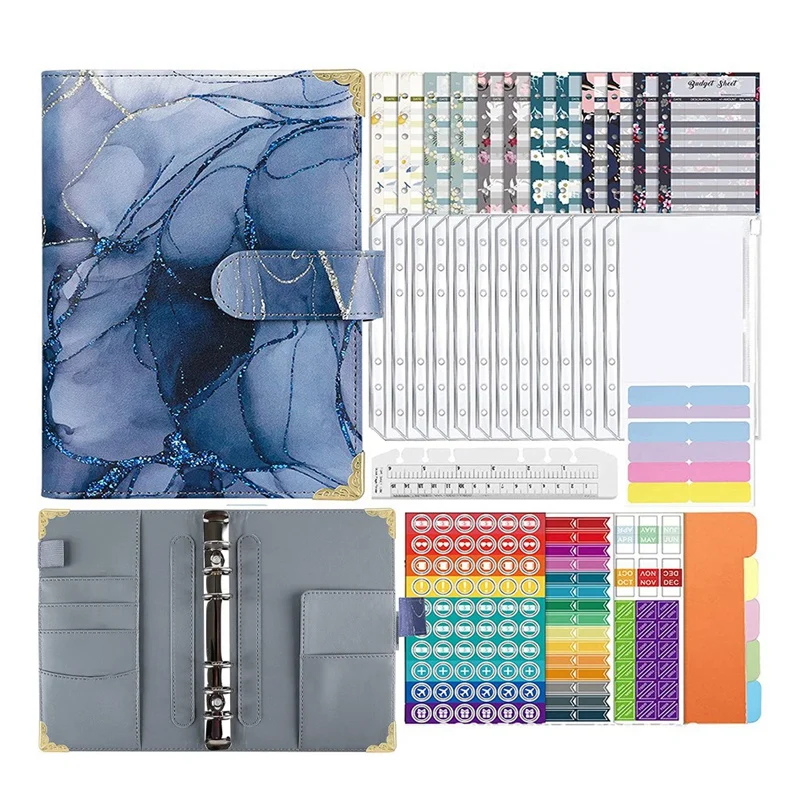

Budget Planner Money Envelopes Binder - Organiser Notebook With Budget Sheets Money Storage Money Book With Films