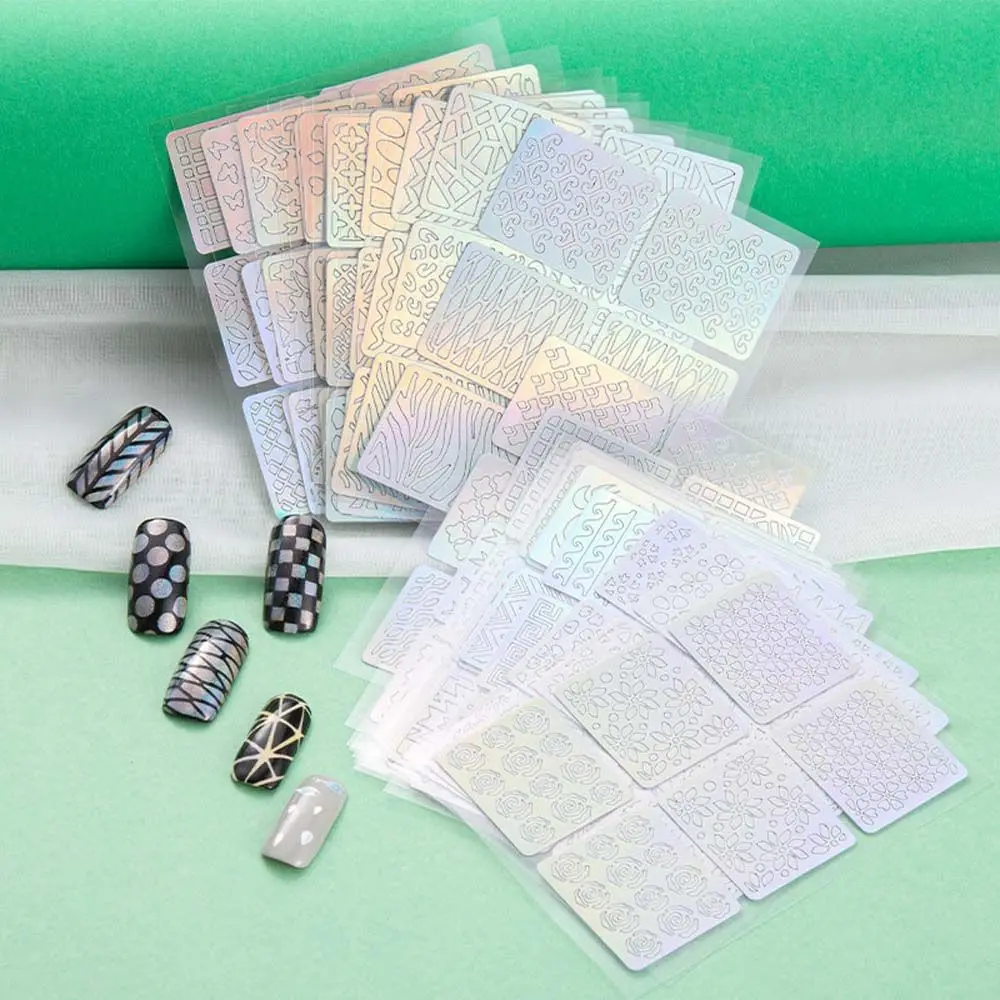 

Creative Printing Tool Manicure Tool Nail Stamping Plates Mixed Nail Templates Transfer Laser Stencil Nail Art Hollow Stickers