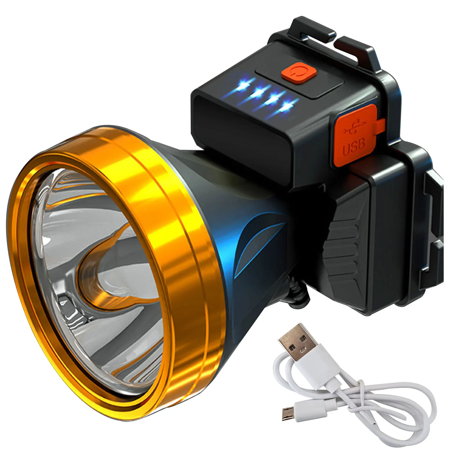 

Super Bright Running 3 Modes High Power Night Fishing Front Light Cycling Head Lamp USB Rechargeable Camping Led Outdoor Hiking