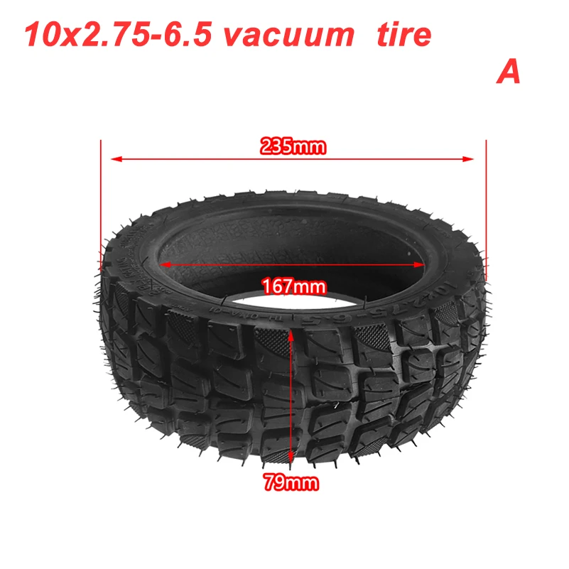 

10-дюймовая бескамерная шина для электрического скутера 10X6,5-70/65, утолщенная вакуумная шина 6,5-для Speedway 5 Dualtron 3