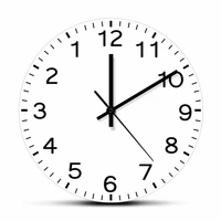 anticlockwise reverse anti wall clock countdown simple design watch home decor for living room run backwards printed wall clock