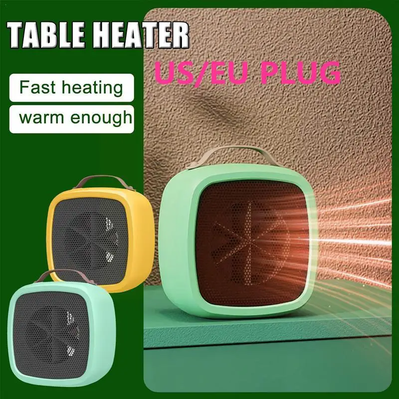 

500w Portable Electric Heater Mini Wall Mount Home Office Air Warm Heater Remote Heat Silent Fan Desktop Fast Thermostat Wa N1z3